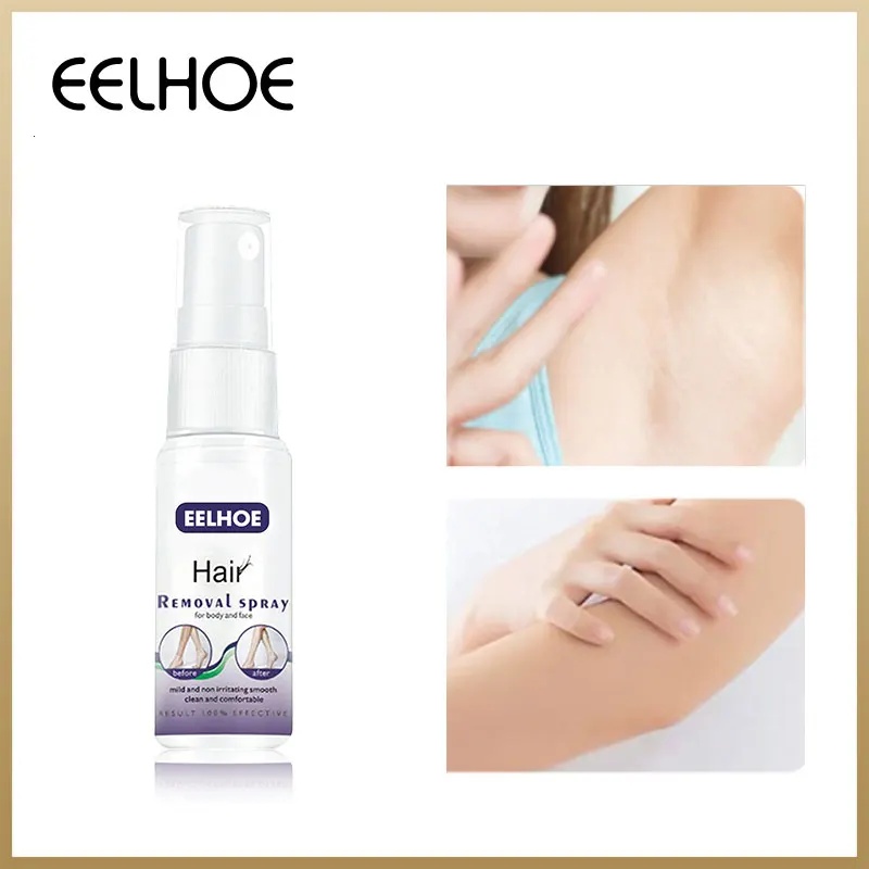 

EELHOE Permanant Hair Growth Removal Inhibitor Spray Beard Bikini Intimate Legs Body Armpit Painless Facial Stop Hair Depilatory