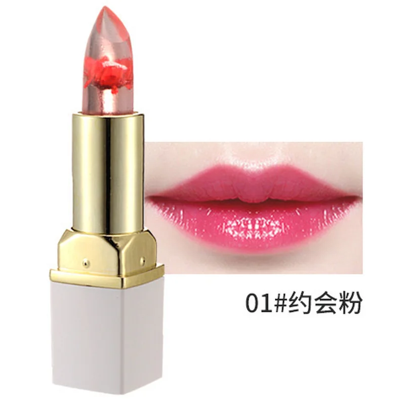 1 шт. длинная железная помада с высушенными цветами| |