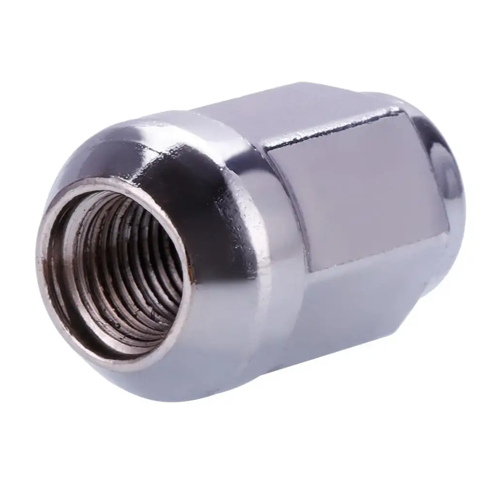 Практичное 20 шт. КОЛЕСО гайки M12x1.25 закрытого конца Bulge Acorn Коническое сиденье хром 1,3" высокий шестигранный