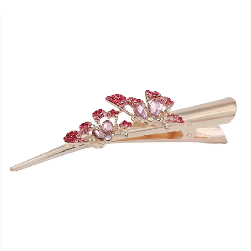 Заколки для волос с кристаллами в виде летающих бабочек заколки головной убор