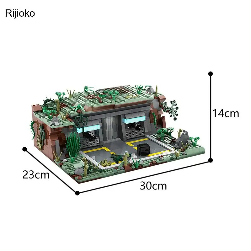 

Space Series Wars Base Outpost Diy Building Blocks Bricks Diy Assembly Construction Toys for Gift 1049Pcs