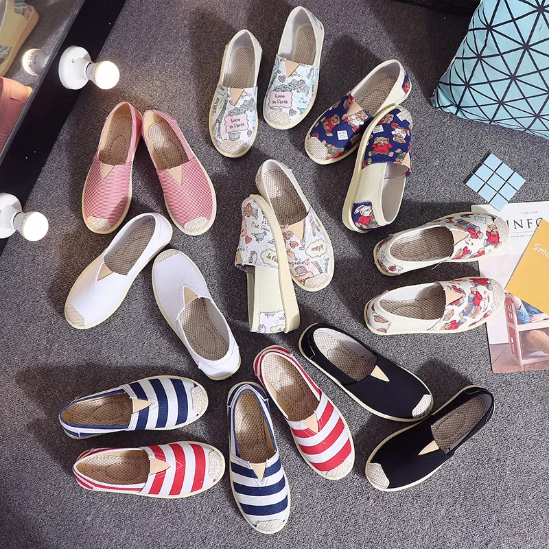 

Fashion Women's Shoes Spring and Summer Single Shoes Cloth Shoes Women's Manufacturers Wholesale Fisherman Shoes Women's Shoes