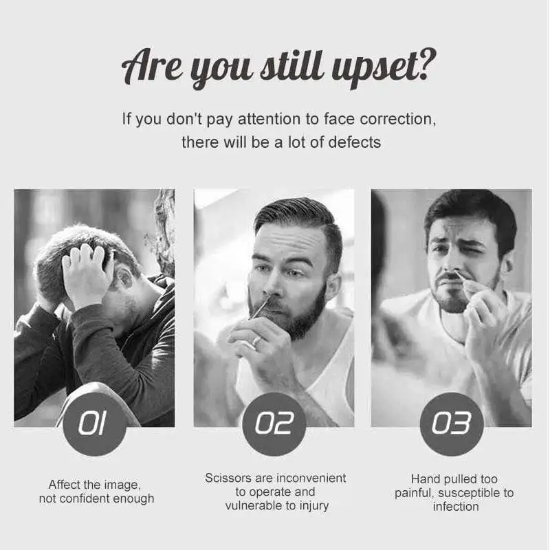 Безопасный сенсорный Нержавеющая сталь Машинка для удаления волос в носу