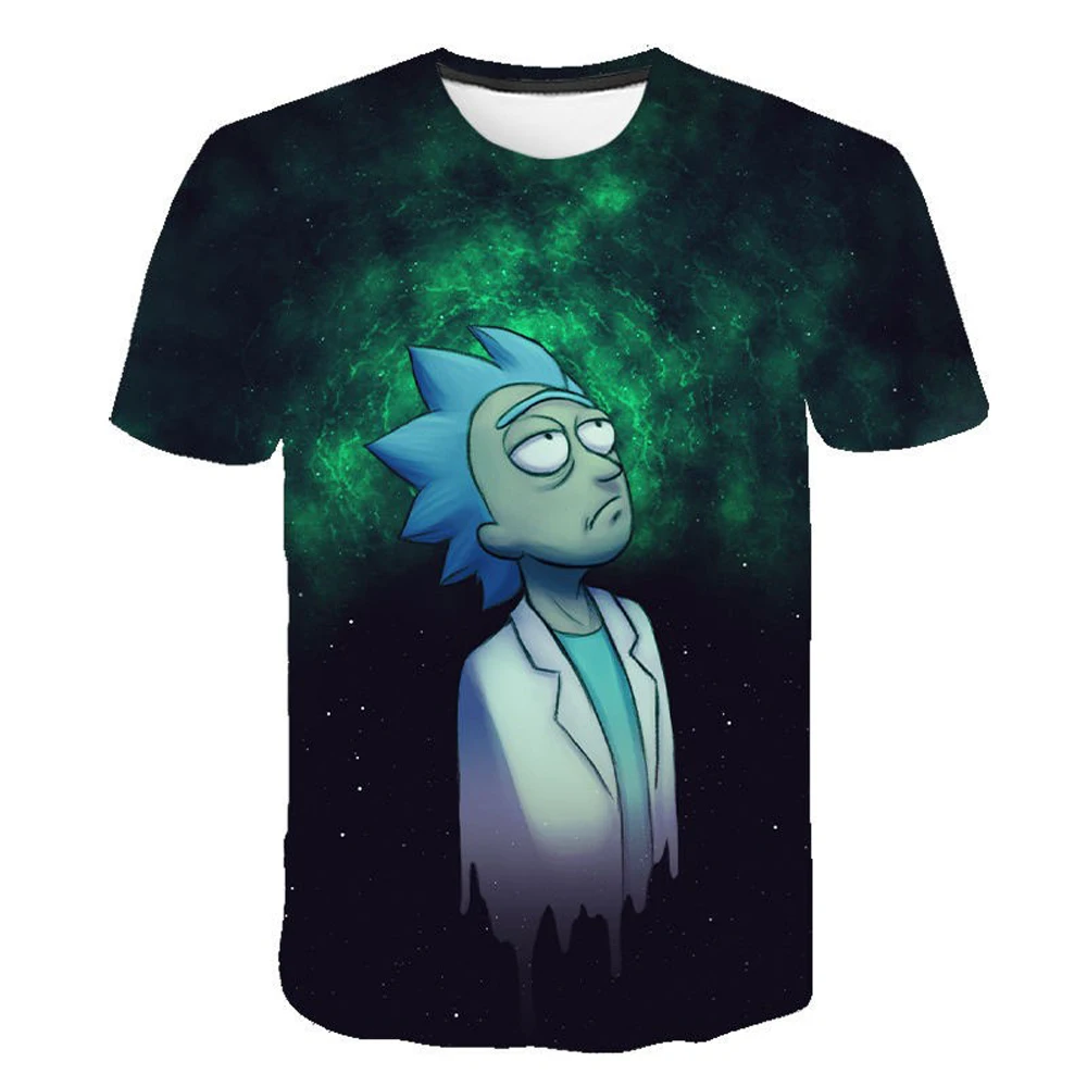 

Children Boys and Girls Cartoon 3D Printing T-Shirt Summer Cute Funny Short-Sleeved 2021 New Fashion O-Neck Anime Top