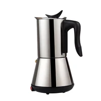 portable espresso coffee maker moka pot stainless steel with filter percolator coffee brewer kettle pot
