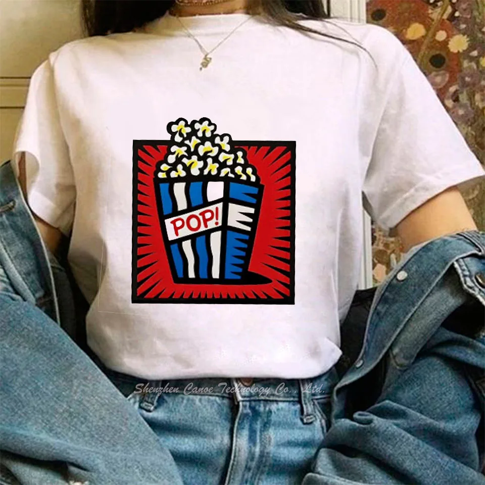 Футболка женская в стиле Харадзюку Повседневная рубашка с принтом Джоуи не