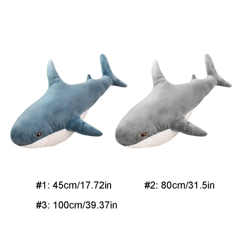 

Great White Shark Plush Stuffed Animal Toy Sofa Car Cushion Gifts for Children