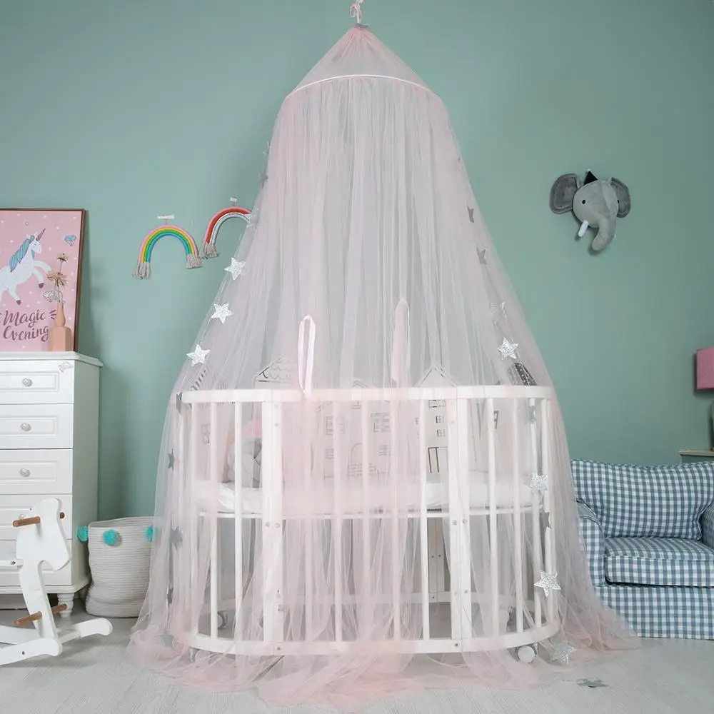 Детское постельное белье романтичная круглая москитная сетка подвесная
