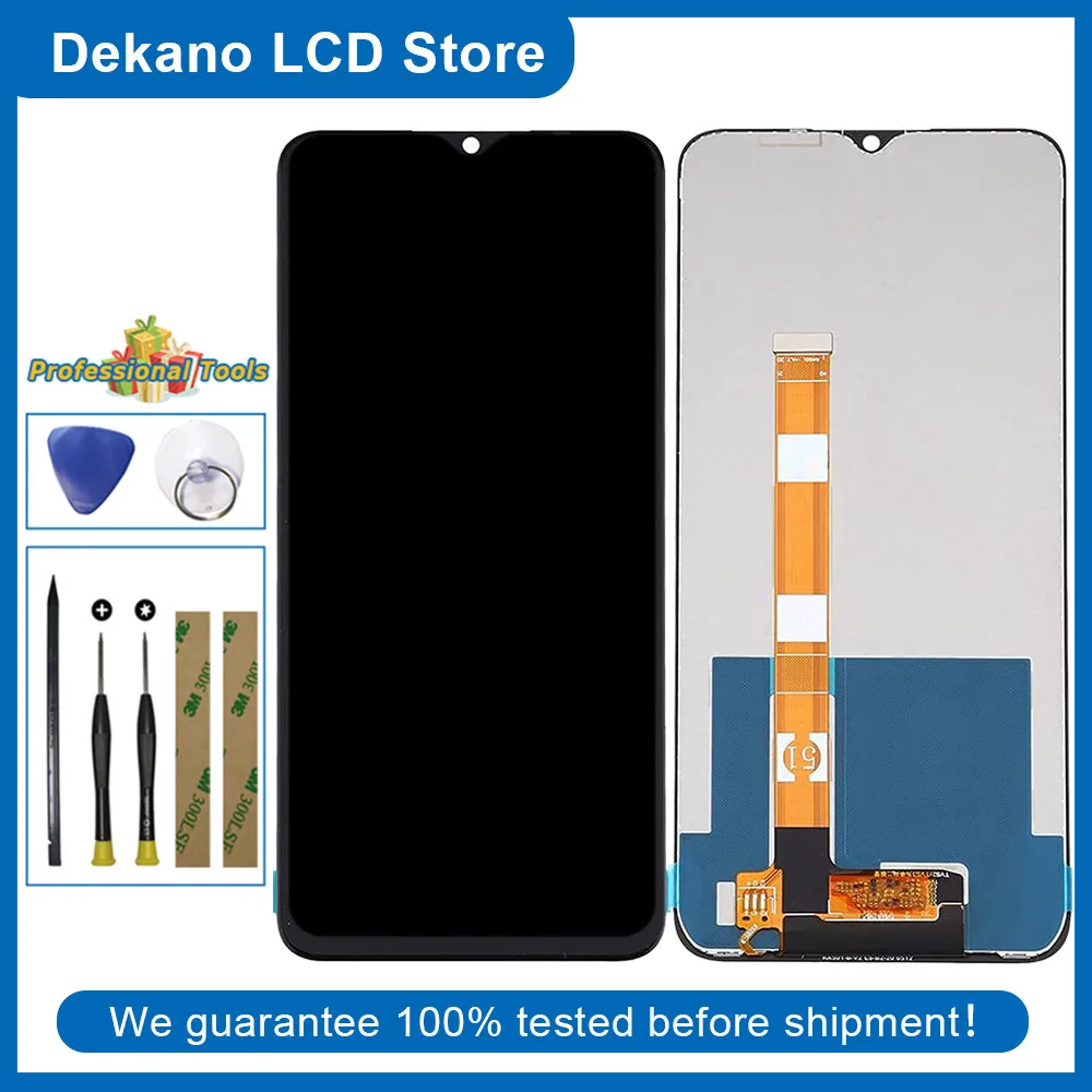

6.5" LCD Display For OPPO Realme C11 RMX2185 C12 RMX2189 C15 RMX2180 Touch Screen Digitizer Panel Assembly Replacement With Tool