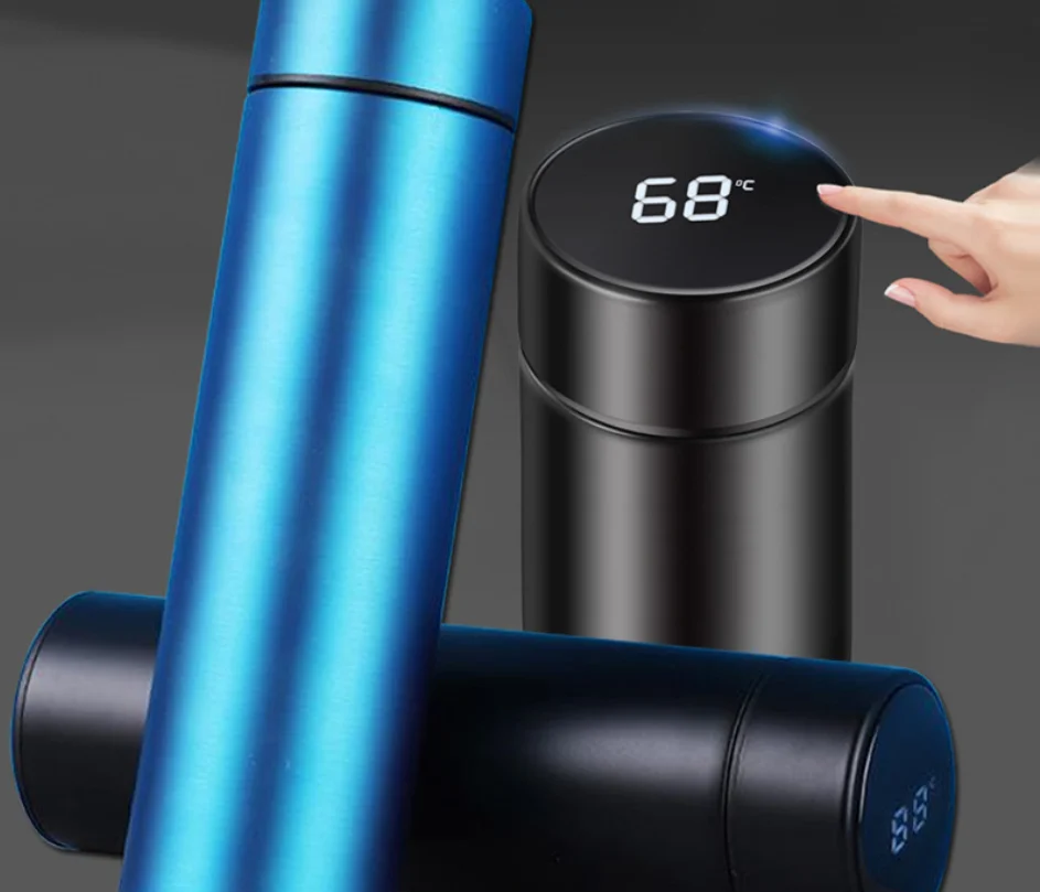 Интеллектуальный термос 500 мл бутылка для кофе с дисплеем температуры воды