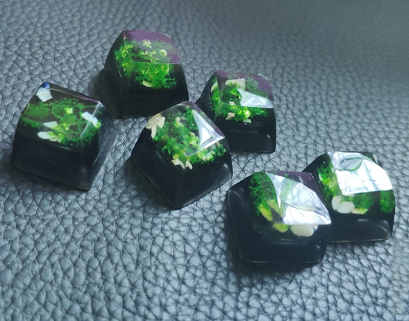 

Cherry Mx Keycaps 1u Mechanical Keyboard Custom Keycaps Keys Caps Translucent Resin Key Cap 1Pc