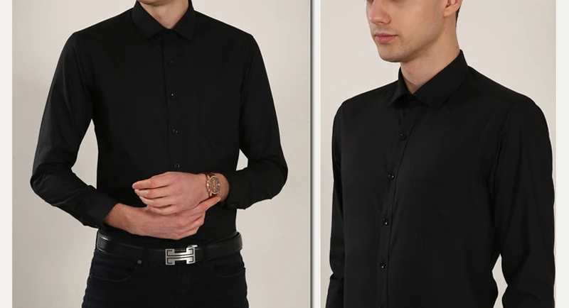 Брендовые белые мужские рубашки с длинным рукавом Chemise Homme модные деловые Дизайнерские Мужские приталенные Рубашки повседневные рубашки Camisa Social