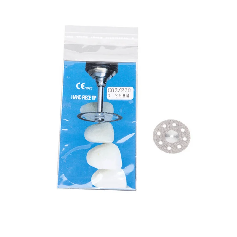 

10pcs Dental Lab Cut Disc Porcelain Ultra-thin Diamond Wheel Cutting Plaster Polishing Pads Sand On Double Side Tool