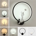 Nordic креативные светодиодные Настенные светильники Прекрасный Ангел прикроватные светильники детская спальня гостиная коридор домашний декор настенные светильники