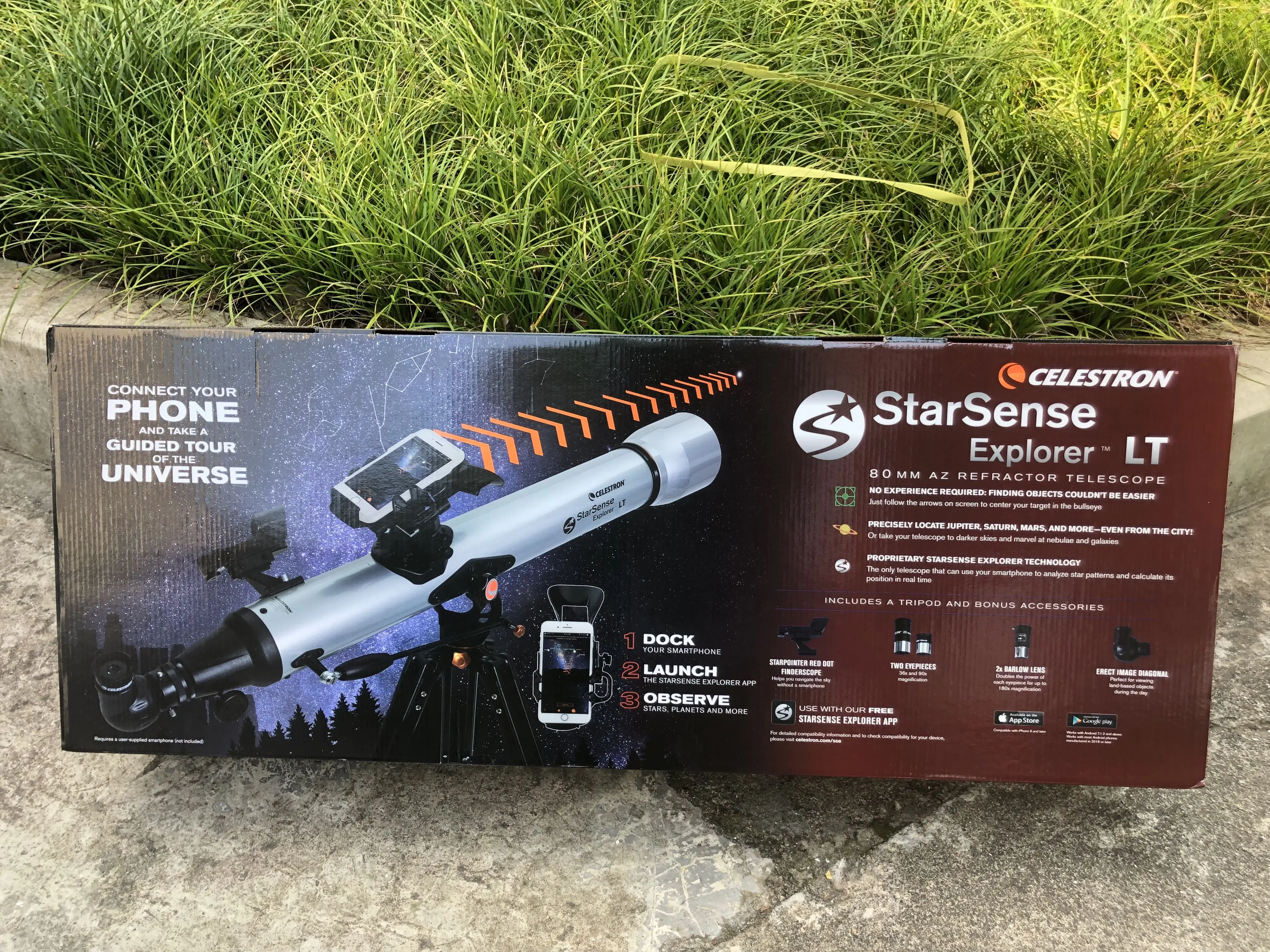 Астрономический телескоп Celestron StarSense Explorer LT 80AZ 80 мм f/11 для звезд и планет |