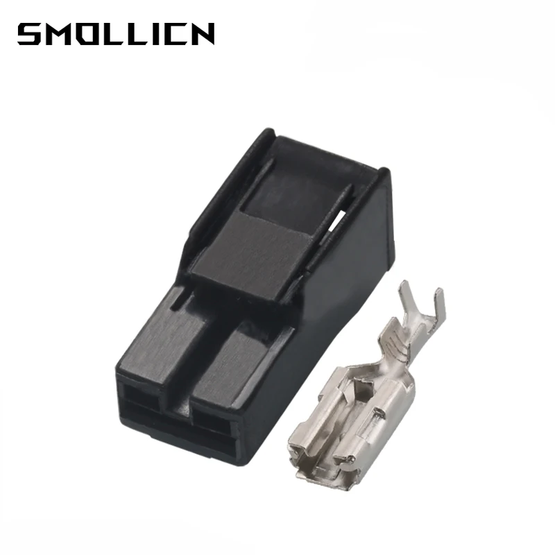 

5/20/50 Sets 1 Pin Way Automotive Connector Harness Socket Black Female Plug With Terminals DJ70110-6.3-21 Free Shipping