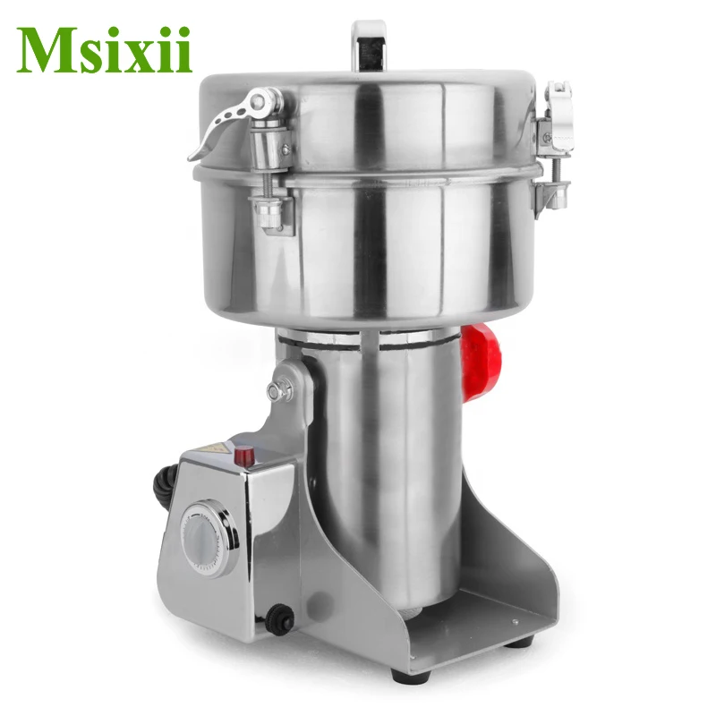 Msixii 1000G Swing Type Electric Grains Herbal Powder Miller high speed Intelligent Spices Cereals Crusher Dry Food Grinder Mach