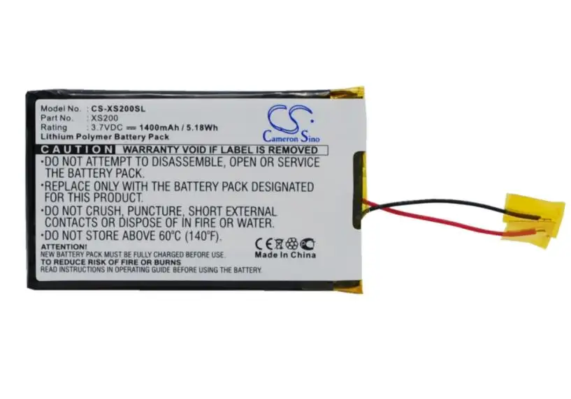 

cameron sino 1400mah battery for ARCHOS Gmini XS18s Gmini XS200 Gmini XS202 Gmini XS202s MP3, MP4, PMP Battery