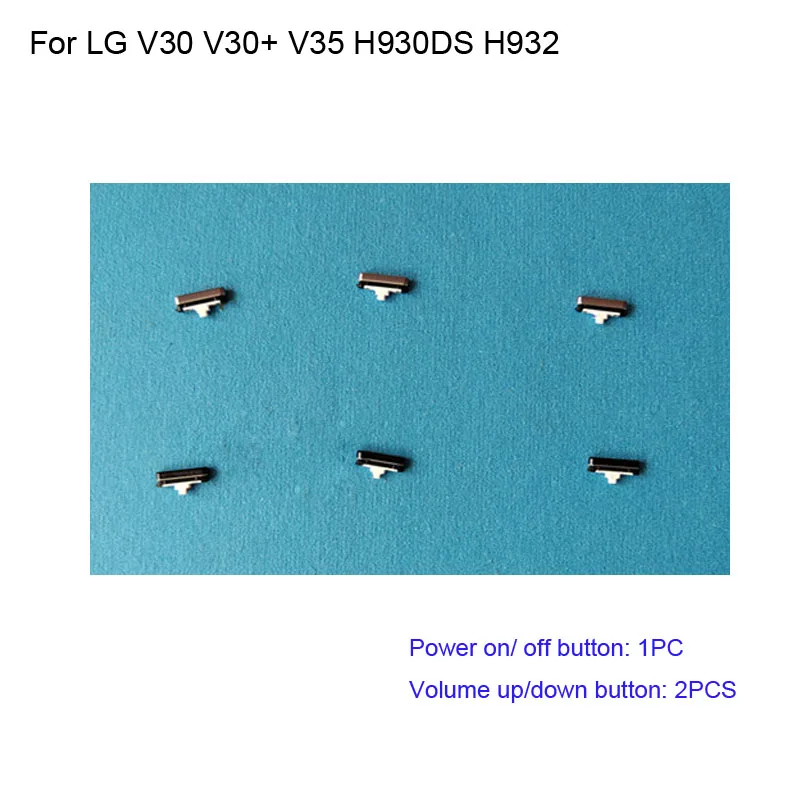 

1 SET For LG V30 V30+ V35 H930DS H932 Power On Off Button + Volume Button Side Buttons Set Repair Parts