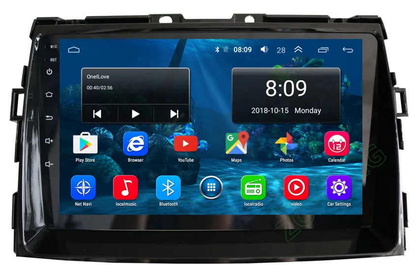 DSP 2.5D 4G Android 9,0 автомобильный DVD мультимедийный плеер для Toyota Estima/PREVIA/Tarago/Canarado Авторадио автомобильный gps навигатор стерео