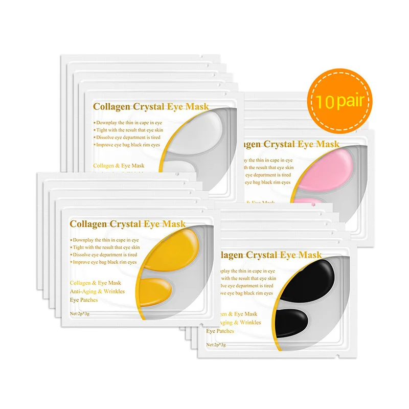 10 пар в комплекте 24K золота коллагеновая маска для глаз удаление морщин! Убирает