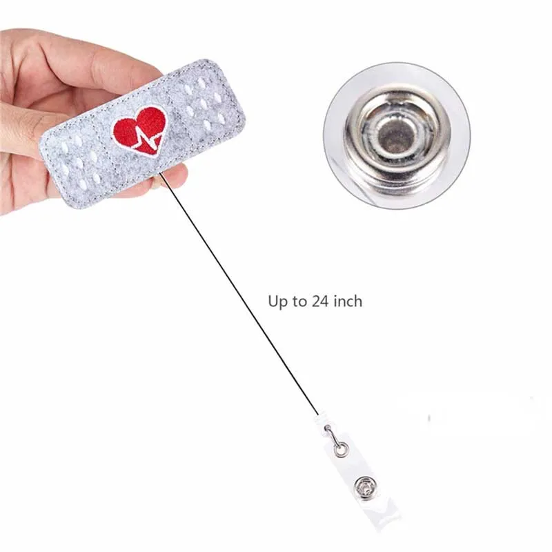 Новинка 1 шт. медсестер брелок для ключей бейджа клип выдвижной держатель значка