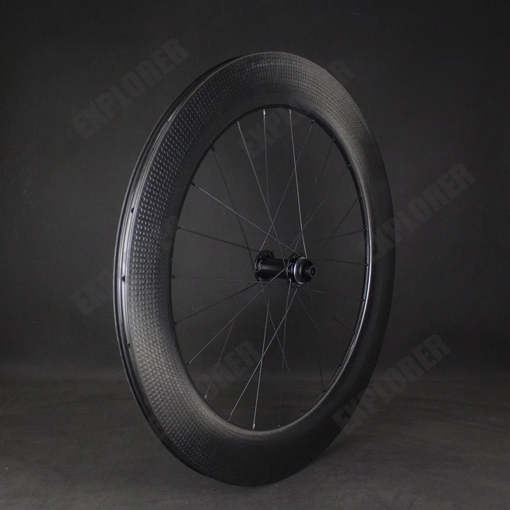 

Carbon-Wheelset Dimple 80mm Golf-Surface DT swiss 350/DT240 Superlight Disc Brake 700C Road Bicycle Rim Tubeless Ready Clincher