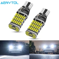 aenvtol 2pcs new t15 w16w wy16w super bright led car tail brake bulbs canbus auto bcakup reverse lamp daytime running light