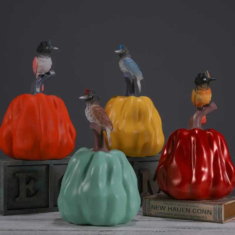 1 шт смолы птица Тыква ремесло орнамент настольная фигурка домашний офис Кабинет