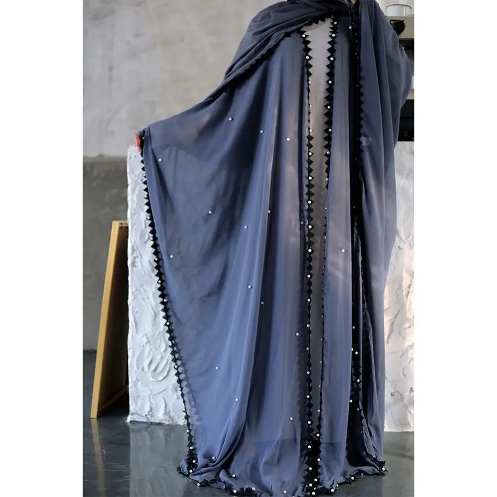 Женское платье кардиган с рукавами летучая мышь Abaya мусульманское свободное