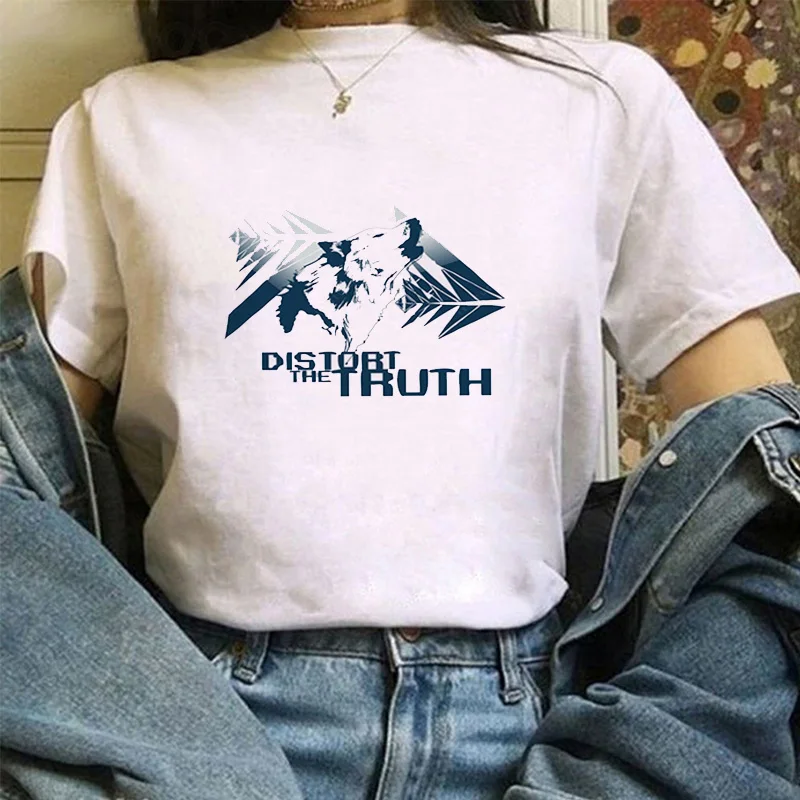 

Fashion Letter Printing T-shirts Woman Off White Shirt Women-clothing Women's Summer T-shirt Short Sleeve Tops for With Sleeves
