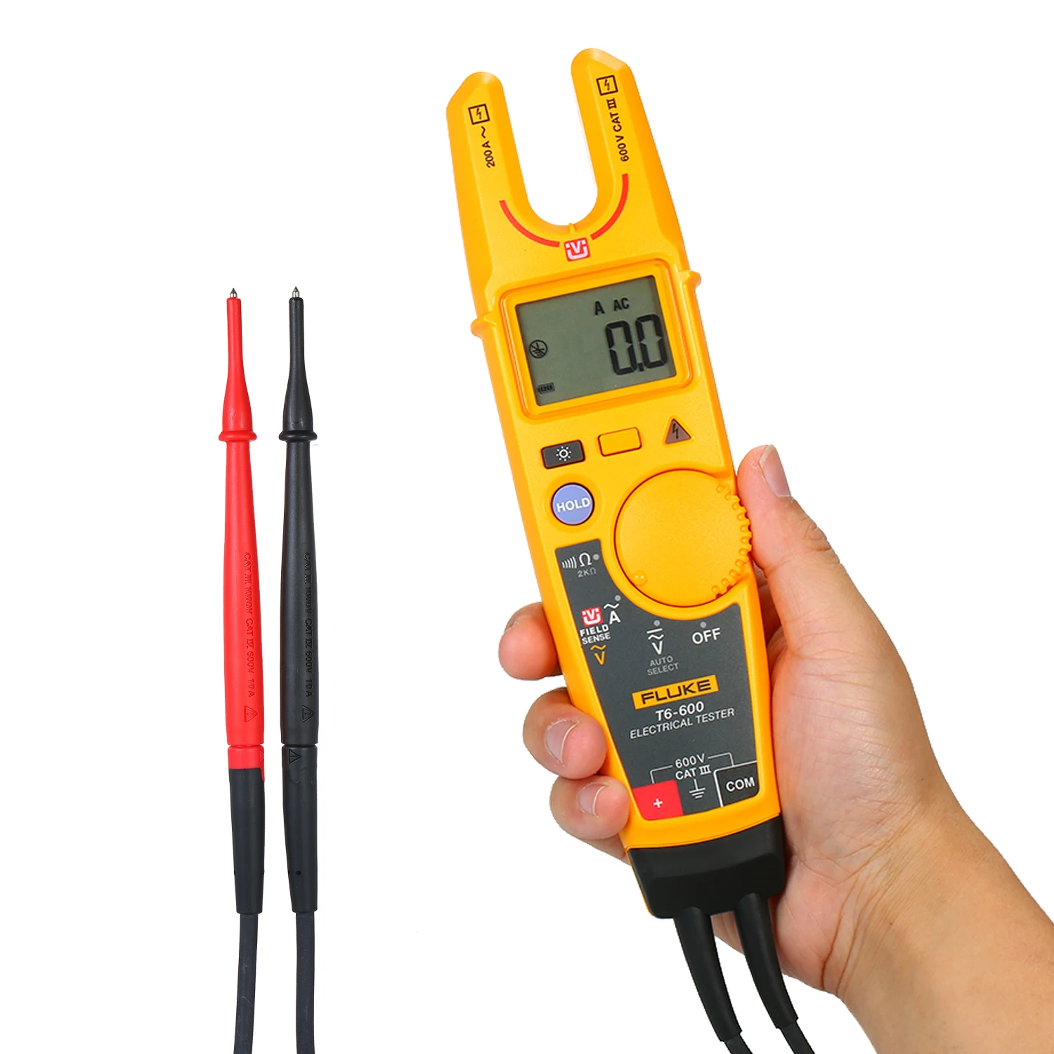 FLUKE T6 600 клещи Электрический тестер Цифровой мультиметр зажим Амперметр 2000Ω