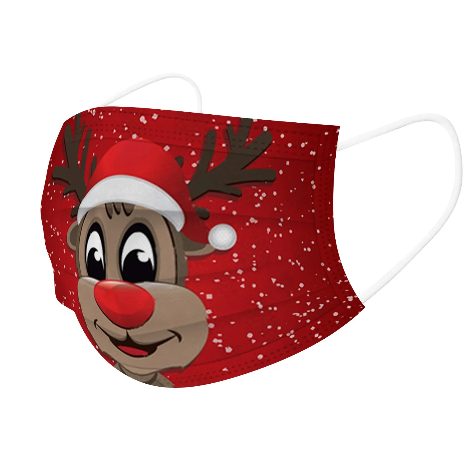 

Headband 50pcs Christmas Print Masks for Protection Face Mask Disposable Earloop Mask breathable mask mascarillas masque