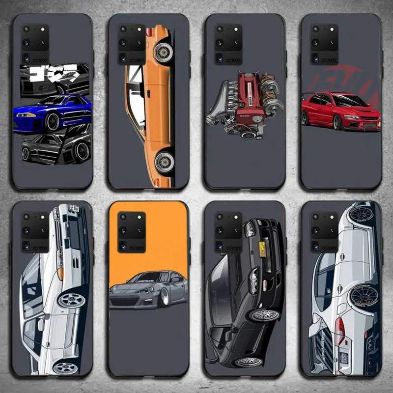 

Cute Racing Shell Phone Case For Samsung A 9 10 20 30 40 M20 S 30 31 J5prime 6 7 Plus M11
