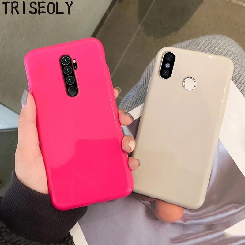 Гладкий Чехол из ТПУ карамельных цветов для телефона Xiaomi Redmi Note 8 Pro 5 6 7 чехол K20 6A 7A