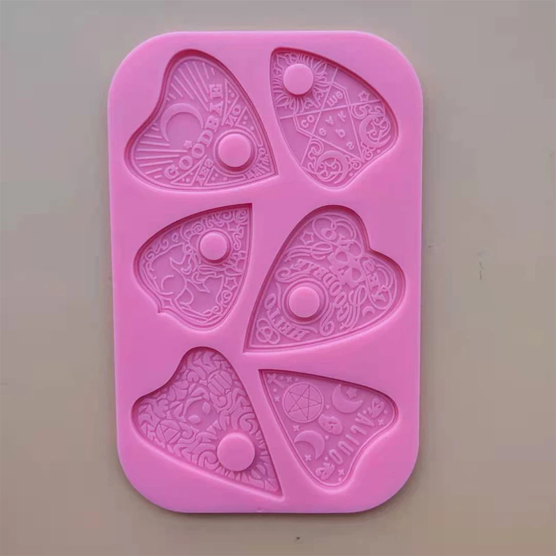 

1pc Pink DIY Crafts Making Casting Tools Love Heart Divination Epoxy Resin Mold Silicone Mould Unique Gifts