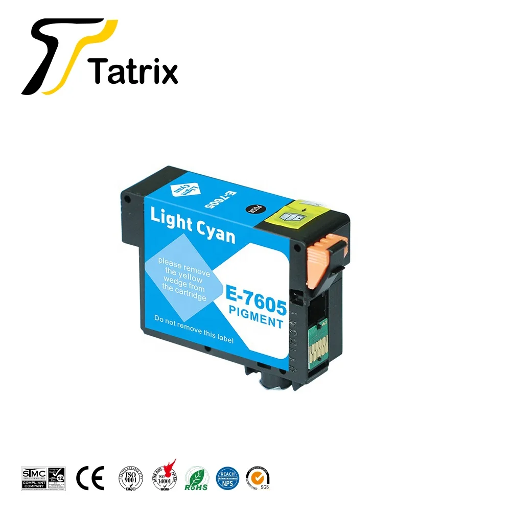 Совместимый чернильный картридж Tatrix для Epson T7601 T7602 T7603 T7604 T7605 T7606 T7607 T7608 T7609