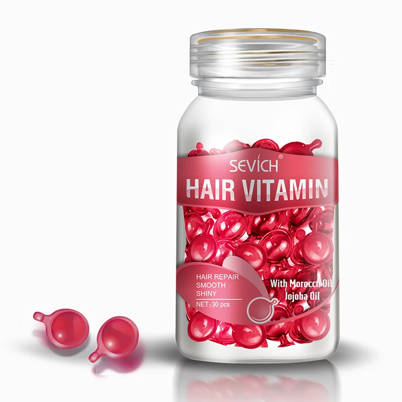 

Smooth Silky Hair Vitamin Capsule Keratin Complex Oil Hair Care Repair Damaged Hair Serum Moroccan Oil Anti Hair Loss