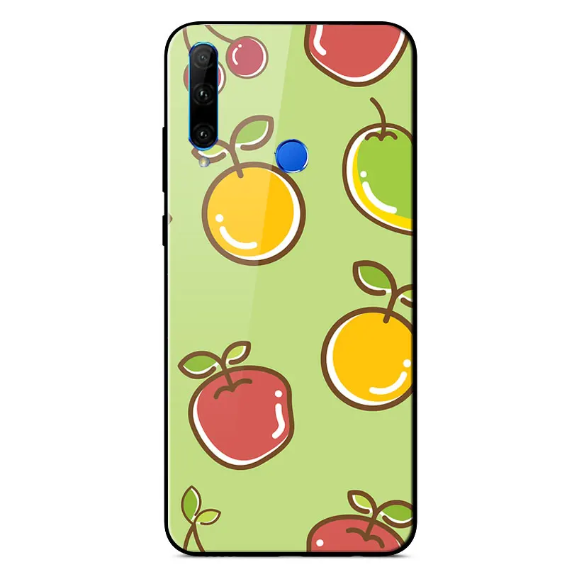 

Silicone Case For Honor 20 Lite Fashion Mirror Painted High Quality Tempered glass shockproof Back Cover For Honor 20 Lite Cover