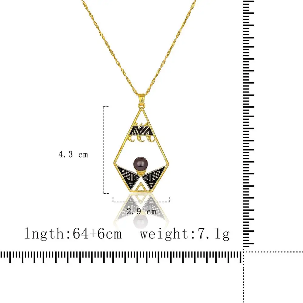 

Cring Coco Hawaii Necklaces for Women 2020 Geometric Long Dangle Pearl Accessory Big Hot Summer Classic Wedding Fashion Jewelry