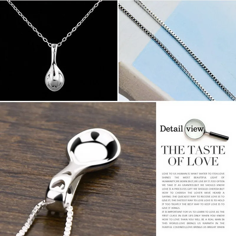 Dicotico изящные ювелирные изделия 925 пробы ожерелья с кулоном для женщин трендовая