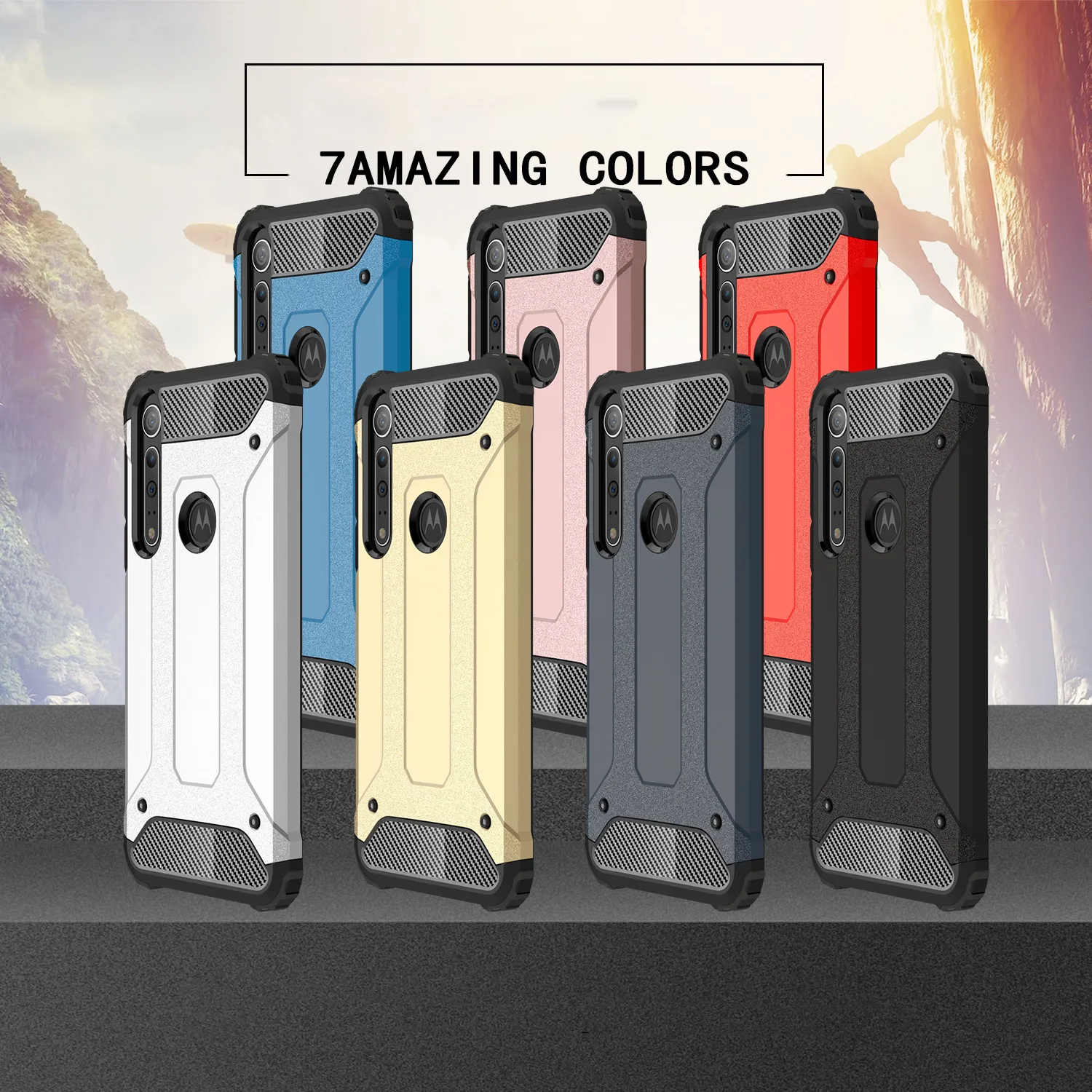 Для Motorola Moto One Macro силиконовый Твердый PC сверхпрочный защитный противоударный