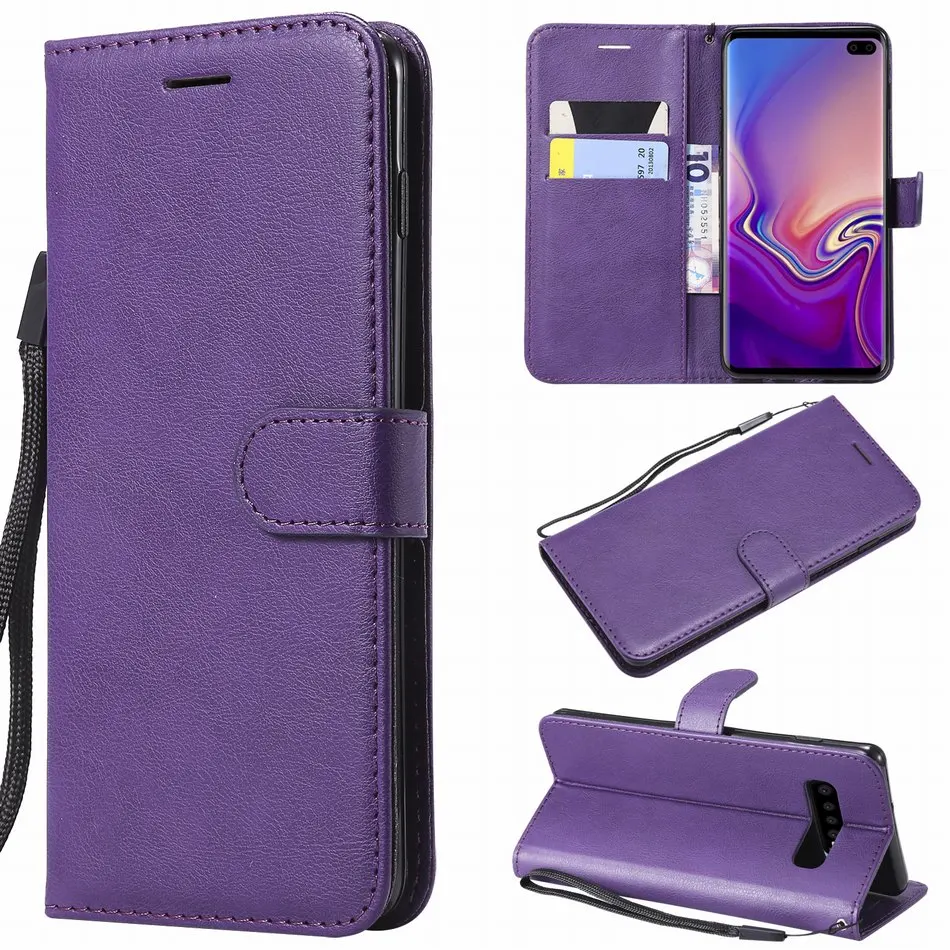 Флип Чехол без рисунка для корпуса Samsung Note 10 плюс A80 A10E A10 A20E A2 Core A20 A30 A40 A50 A60 A70 A8S M30
