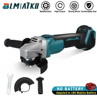 blmiatko 125mm 100mm 34 speed brushless electric angle grinder cutting grinding machine power tool for makita 18v battery