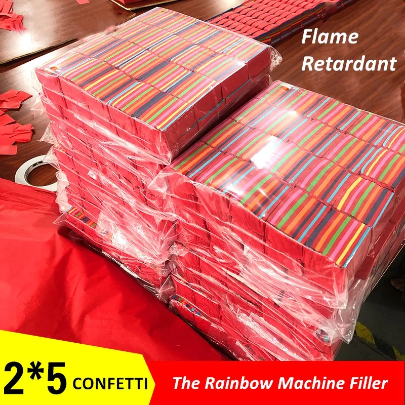 Конфетти бумажные свадебные конфетти 5*2 см бар Радужная машина для наполнения