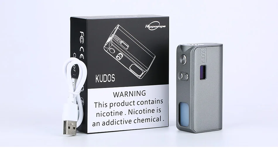 Hippovape Kudos 80 Вт Squonker мод мощность от одной 18650 батареи и 7,5 мл бутылка слайд-к-заправка коробка мод VS Drag 2/gen