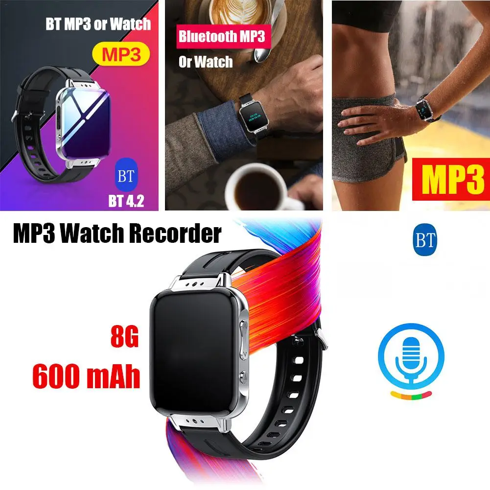 S11 Watch Bluetooth Running Mp3 Sports Pedometers Lossless Music Player E-Book Mini Student Walkman Hifi With Lyrics | Электроника
