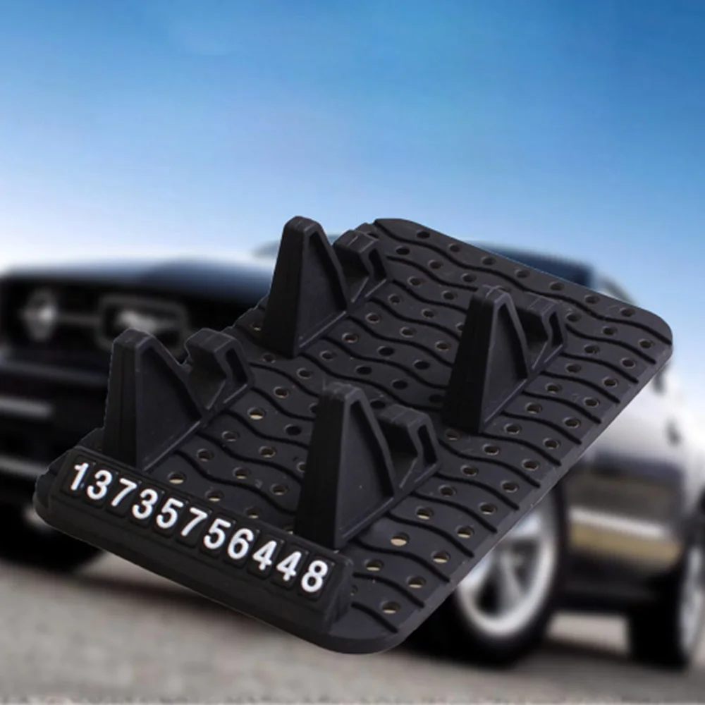 Противоскользящий коврик для приборной панели автомобиля с номером сотового