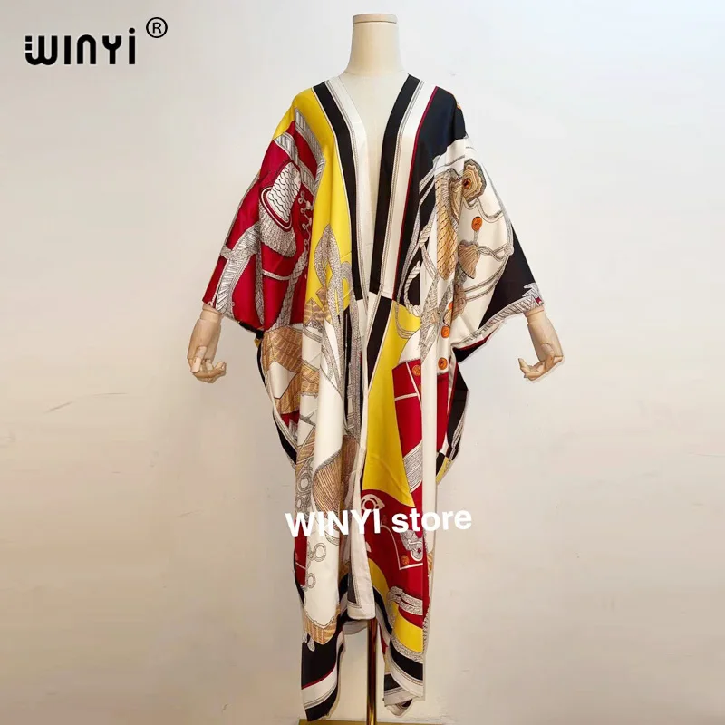 Женский кардиган Среднего Востока Sunmer WINYI Свободное длинное пальто платье в