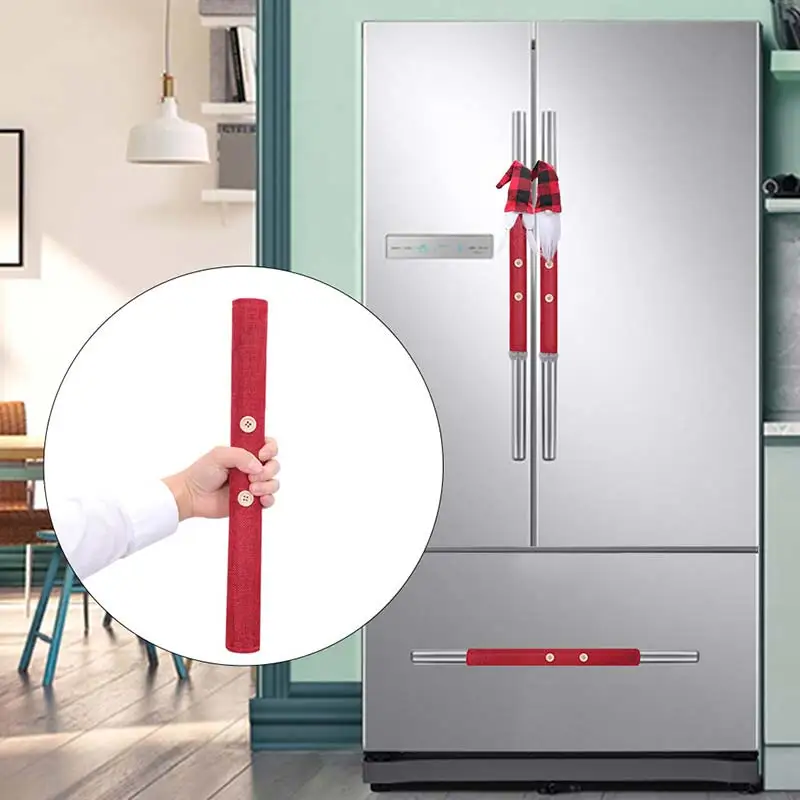 Чехол на дверь холодильника Рождественская ручка кухонные Рождественские